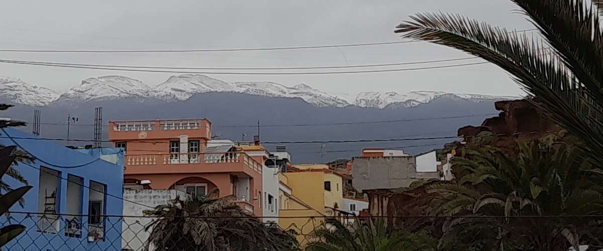 Snö på Teneriffa